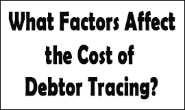 Tracing Debtors Cost Factors in Birmingham